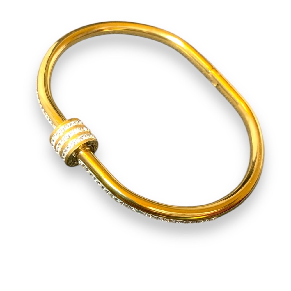 Bangle/ Bracelet 18k gold plated “infinity” women’s jewelry - Picture 3 of 3